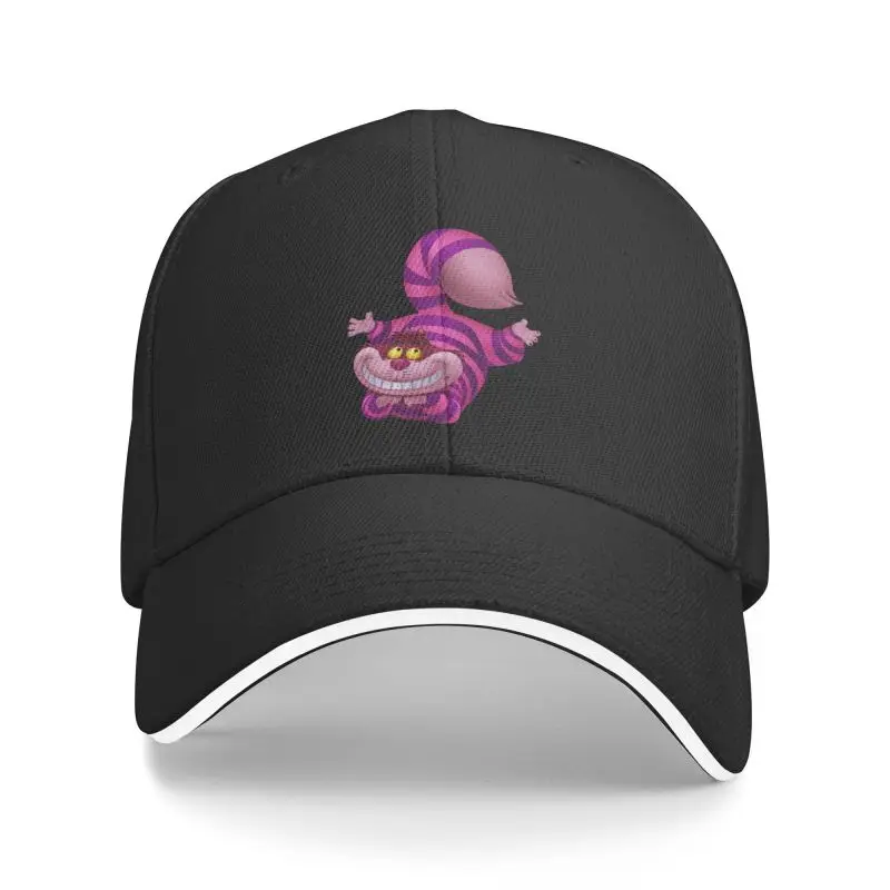 

Punk Disney Cheshire Cat Baseball Cap for Men Women Breathable Alice In Wonderland Animation Dad Hat Sports