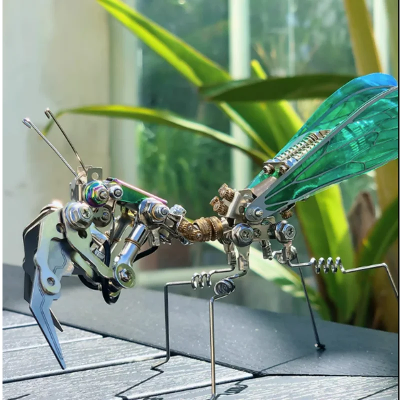 Mechanical Insect Model Mantis scorpion prayer Prayer Worm Insects Model Kit 3D Puzzle Kit Diy Assembly Toy for Kids Adult