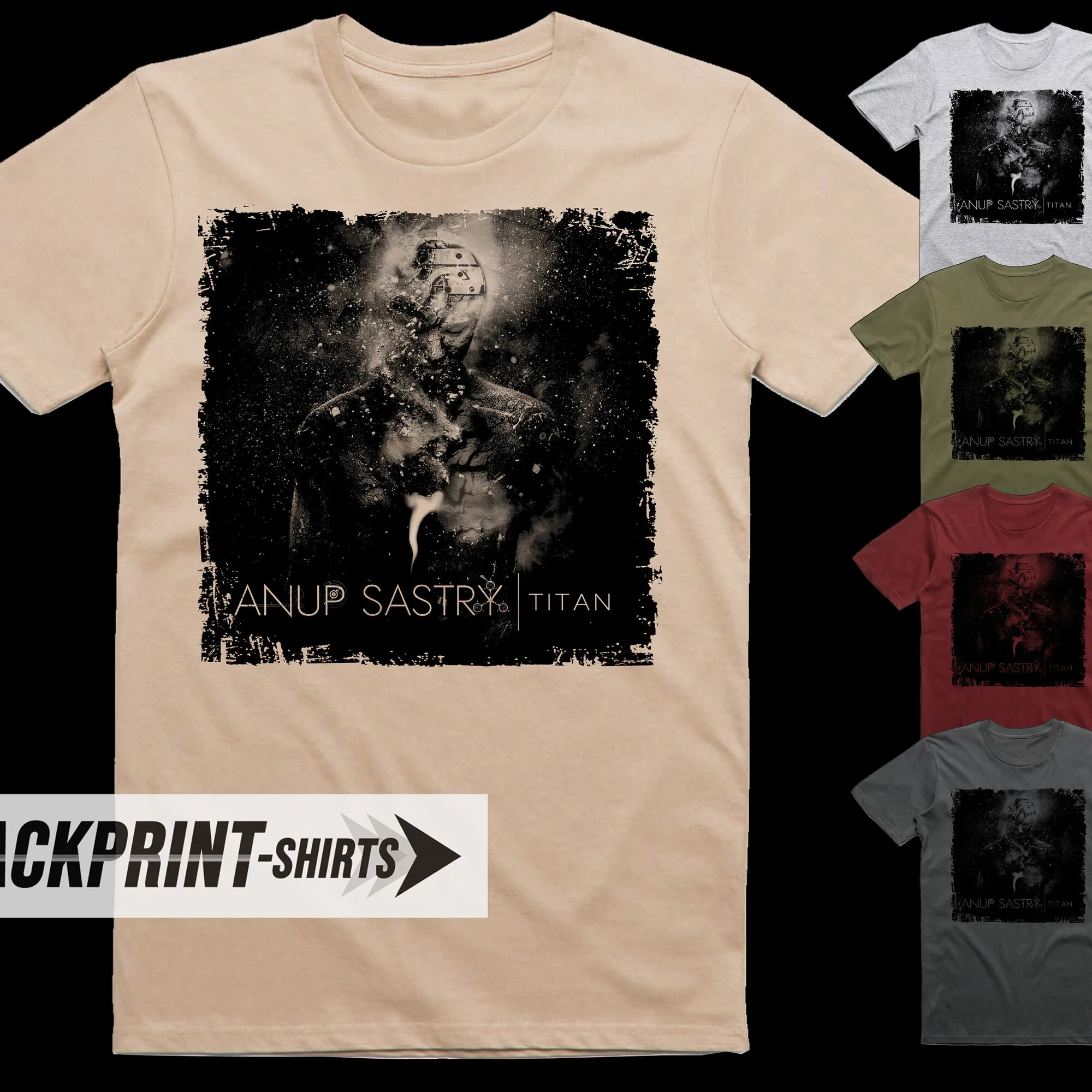 Anup Sarstry Titan Poster T Shirt Cotone Uomo Tutte Le Taglie S 5Xl 18 Colori Band Album Cover Maniche Lunghe O Corte