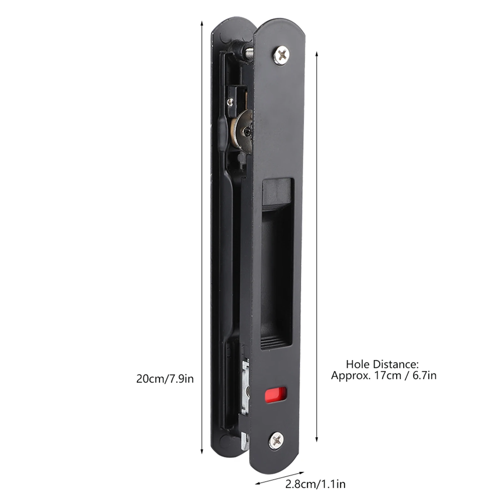 Door Lock Household Supplies Sliding Door Window Hook Lock Modern Mobile Single Double Sided Catch for Home