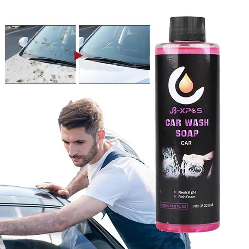 

Car Wash Foam 200ml Wash Wax And Foam Detergent Scratch Free High Foaming Vehicle Cleaning Supplies Car Detailing Easy Rinse