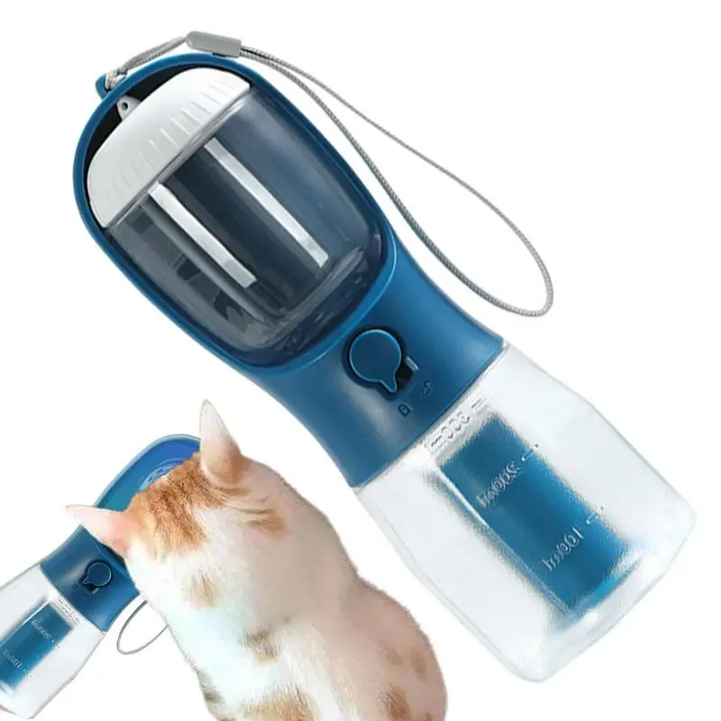 

Dog Travel Water Bottle 3 In 1 Portable Dog Water Bottle Food & Water Container Leakproof Dog Travel Drinking Bowl Pet Products
