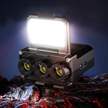 LED Induction Headlamp Waterproof Type-C USB Rechargeable Mini Cap Clip Light Portable Hunting Light for Camping Fishing Lantern 1