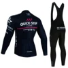 Winter Cycling Jersey Set QUICK STEP Thermal Fleece Cycling Clothes MTB Bicycle Clothing Keep Warm Mountain Bike Cycling Wear 2