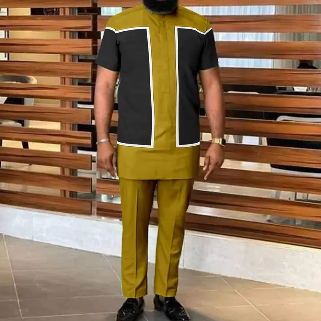 Abiodun Short Sleeve Dashiki Outfit