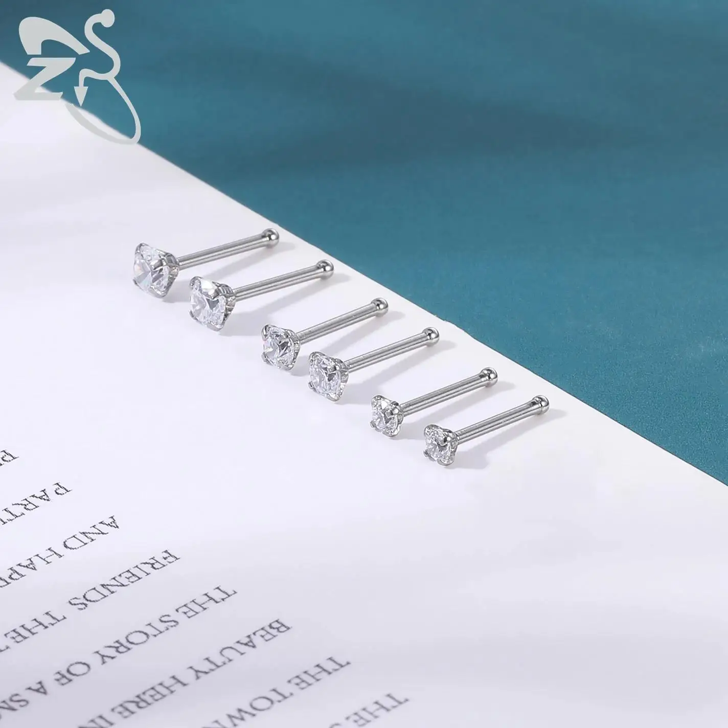 Yolev 6 Pezzi Anello Al Naso Finto Piercing Naso Magnetico Setto Anello - Foto 9