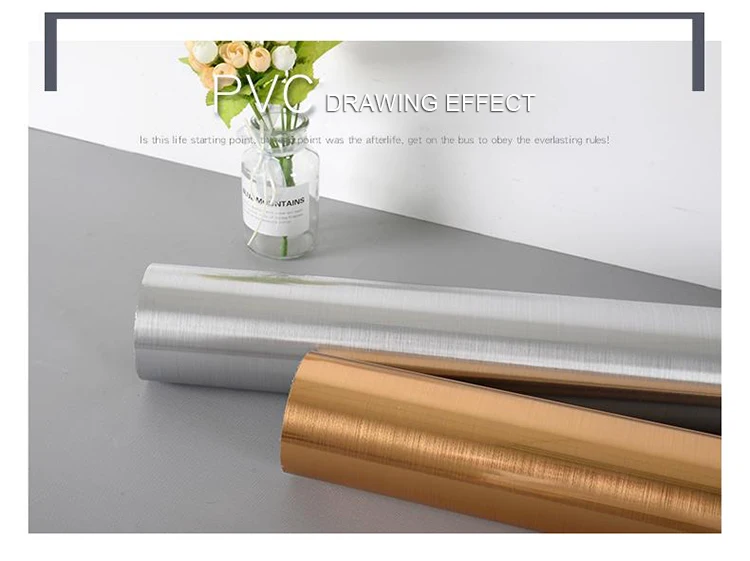 Description Picture 3 of itemSelf-Adhesive Waterproof oil-proof freezers Refurbished kitchen cabinets cooktop stickers elevator wallpaper metal brushed film