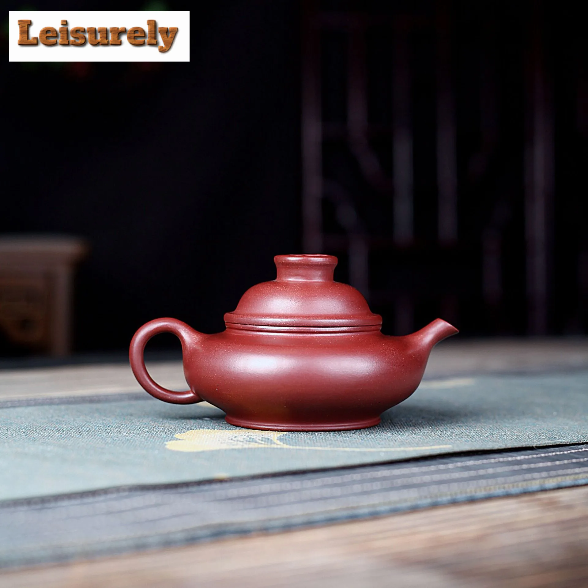 180ml Elegant Yixing Purple Clay Teapots Handmade Bless Pot Raw Ore Dragon's Blood Sand Kettle Zisha Tea Set Collection Supplies