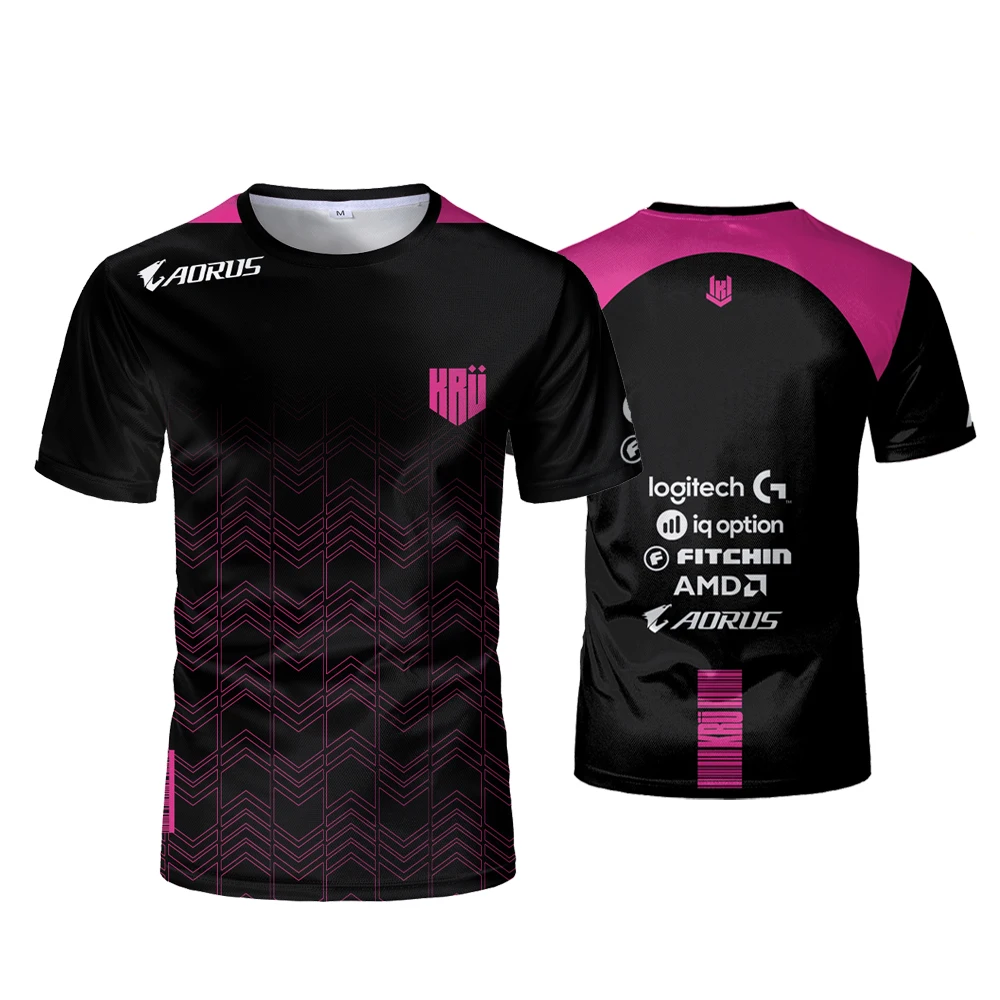 thumbnail image 1 of Uniforme de juego de equipo de deportes electrónicos Valorant, traje de entrenamiento de equipo KRU, camiseta para hombre, ropa de pelota transpirable, camisetas de cosplay, regalo de vacaciones para, 1 of 4