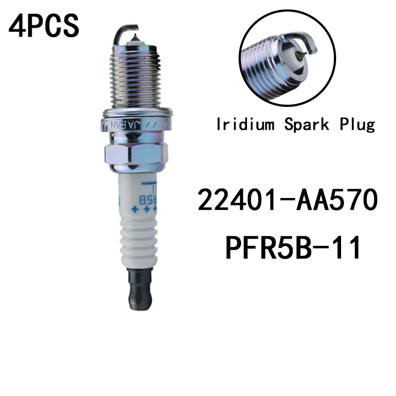 4 шт./лот 22401-AA530 PFR6G иридиевая Свеча зажигания для Subaru Impreza WRX 2.0L 2002-2005 Outback 2.5L 22401 AA530