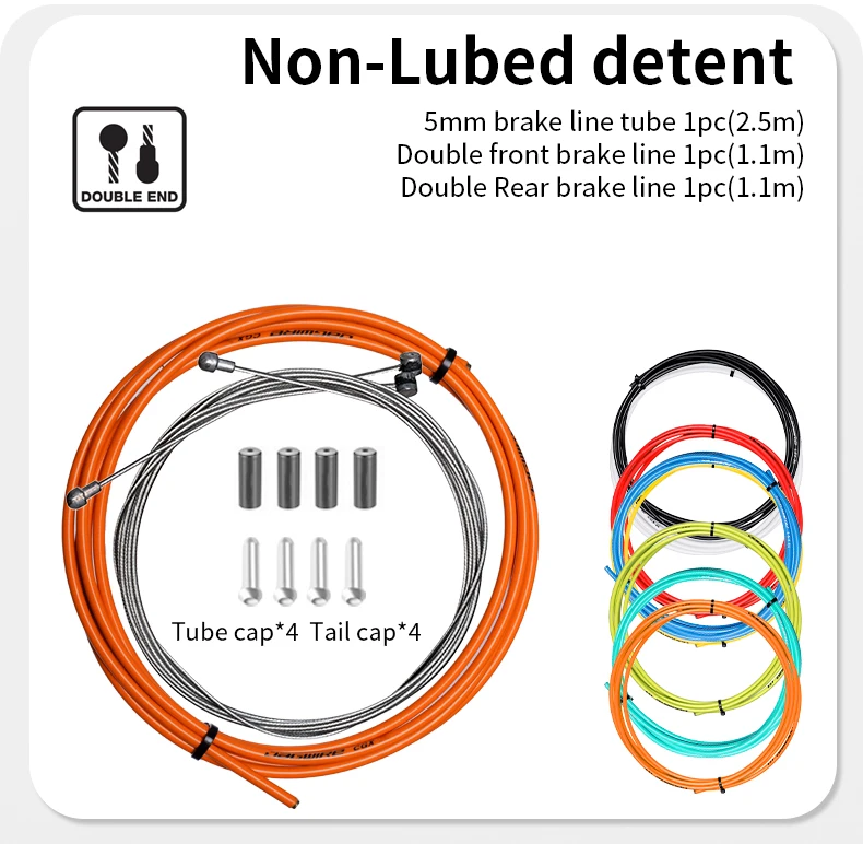 Description Picture 6 of itemJagwire Bicycle Brake /Shift Cable Tube Case Kits MTB 4mm/5mm Mountain Road Bike Brake/Shift Derailleur Cable&Housing Group Sets
