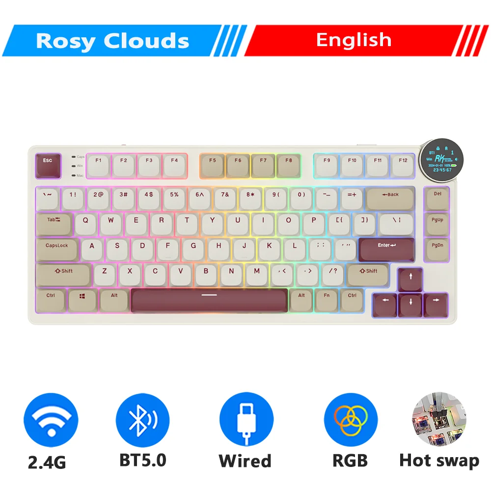 Royal Kludge RK N80 ロープロファイルメカニカルキーボード