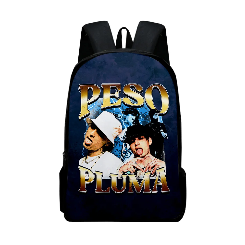 Peso Pluma Merch School Zaino Musicista Cute Oxford Cloth Travel Bag Style Borsa A Tracolla Regolabile
