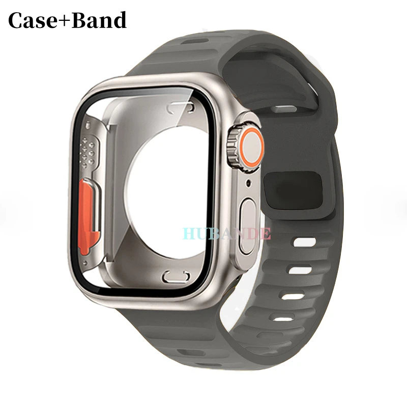 Ultra Silicone Strap and Protective Case with Screen Guard