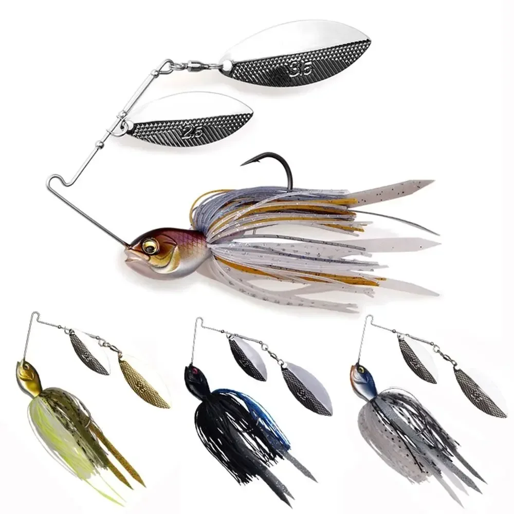 18G Spinner Metall-Angelköder Künstlicher Harter Köder Wobbler mit Wirbel Pesca Spinnerbait Angelzubehör