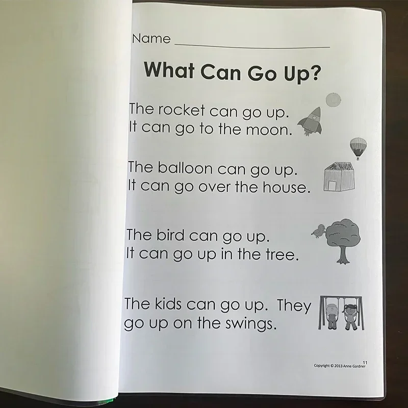Reading Comprehension Level C-P Workbook Question Guided Reading Practice Learning English Toys for Children Kid Montessori 5