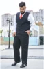 2025 Plus Size Suit Vest Men Solid Color Single Breasted Waistcoat For Host Groom Groomsmen Grey Black Navy Waist Coat 9XL 6