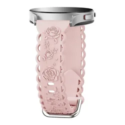 Premium Silicone Watch Strap, 20mm - Universal Fit - 20mm (Pink)