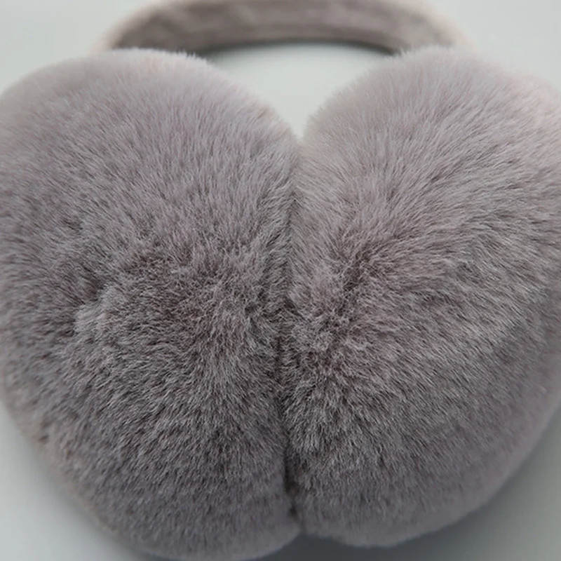 Winter Fur Earmuffs Foldable Plush Earmuffs Headphones Earmuff Ear Protectors Ladies Autumn Winter Ear Cover Winter Fur Earlap