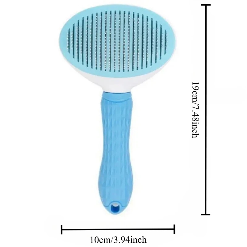 Pet Grooming Brush Stainless Steel Long Hair Dog Cat Comb for Daily Pet Care