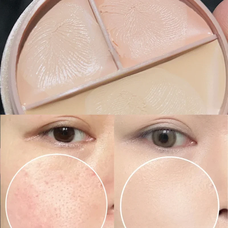 Face Concealer Palette 3 Colors Moisturizing Matte Concealer Foundation Cream Makeup Cometics