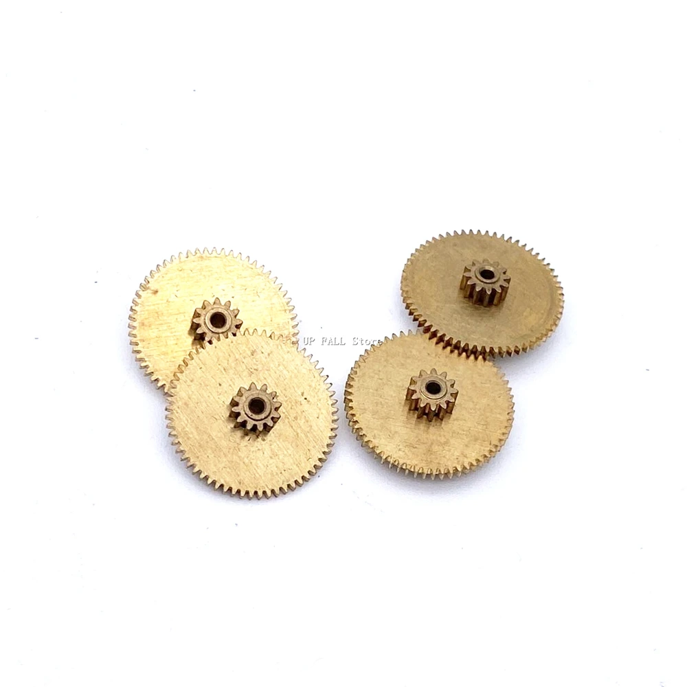 0.4M 12T 60T Teeth 1.6MM Double Metal Copper Gear DIY Model Aircraft