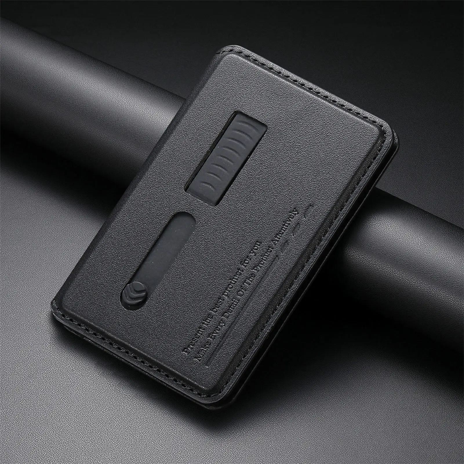 Funda de Cuero Magnética Resistente con Soporte Oculto para Magsafe iPhone 17 16 Pro Max 15 Plus 14 13, con Ranuras para Tarjetas