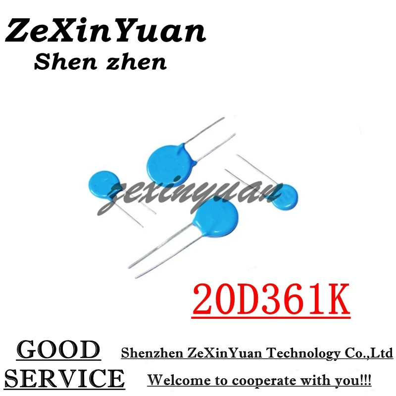 

5 шт./лот 20D361K 360 В 20D361 361KD20 20 мм варистор пьезорезистор