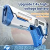 Summer Fully Automatic Electric Water Gun Rechargeable Long-Range Continuous Firing Space Party Game Splashing Kids Toy Boy Gift 2