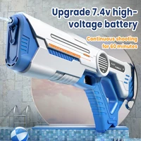 Summer Fully Automatic Electric Water Gun Rechargeable Long-Range Continuous Firing Space Party Game Splashing Kids Toy Boy Gift 2