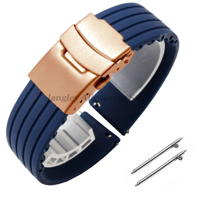 Versatile Quick Release Silicone Watchband - Multiple Sizes with Rubber Straps