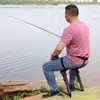 Adjustable Height Exoskeleton Wearable Seat Integrated Support Lightweight Special Work Fishing Stool Standing Worker Ideal Tool 2