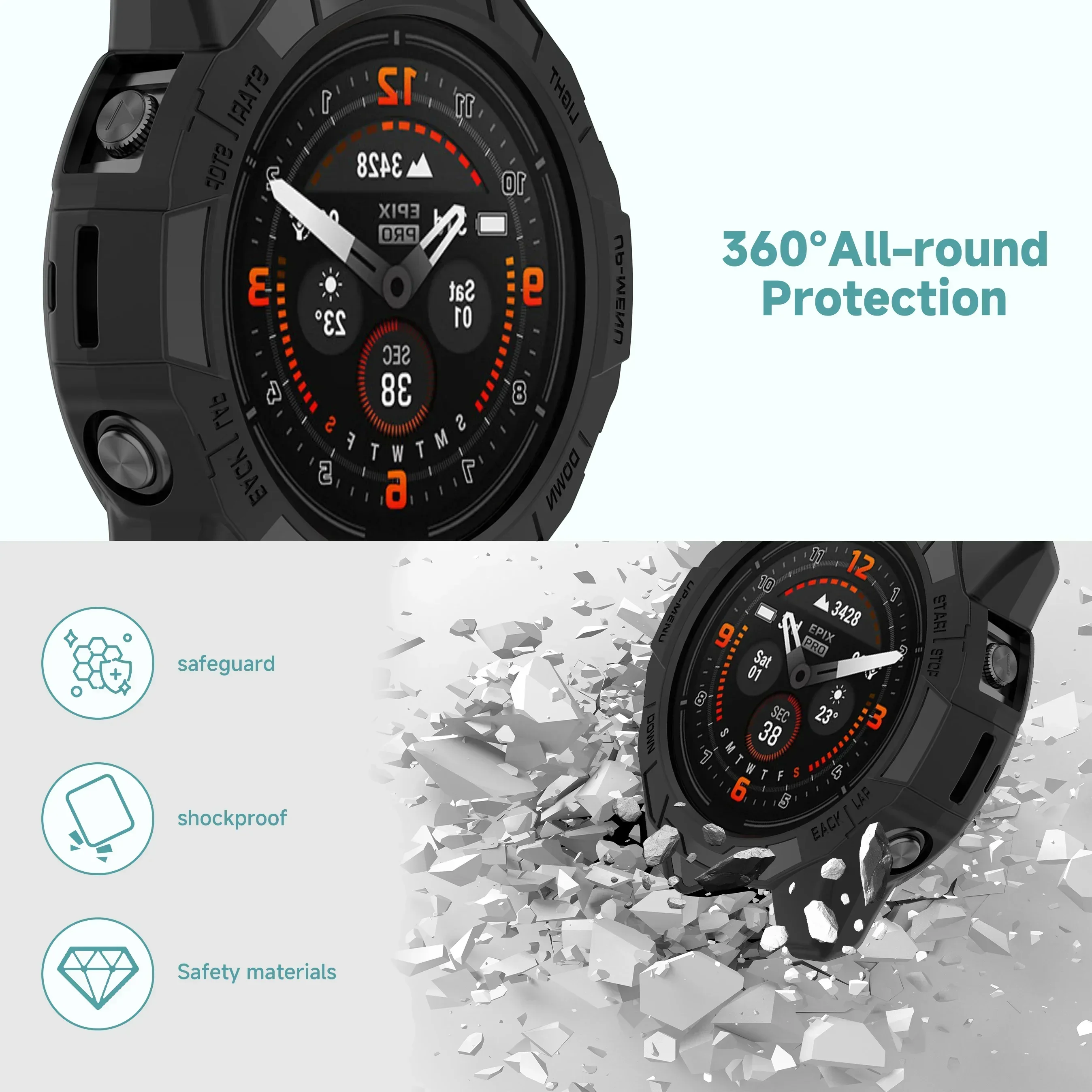 Enhanced Protective Silicone Bumper Case - Hollow Shell Design