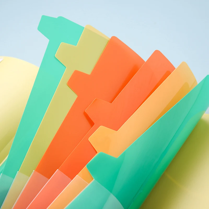 A4 Elastic Closure Folder 6 pockets Roport Cover Plastic Folder with inserts PP office supplies filling product