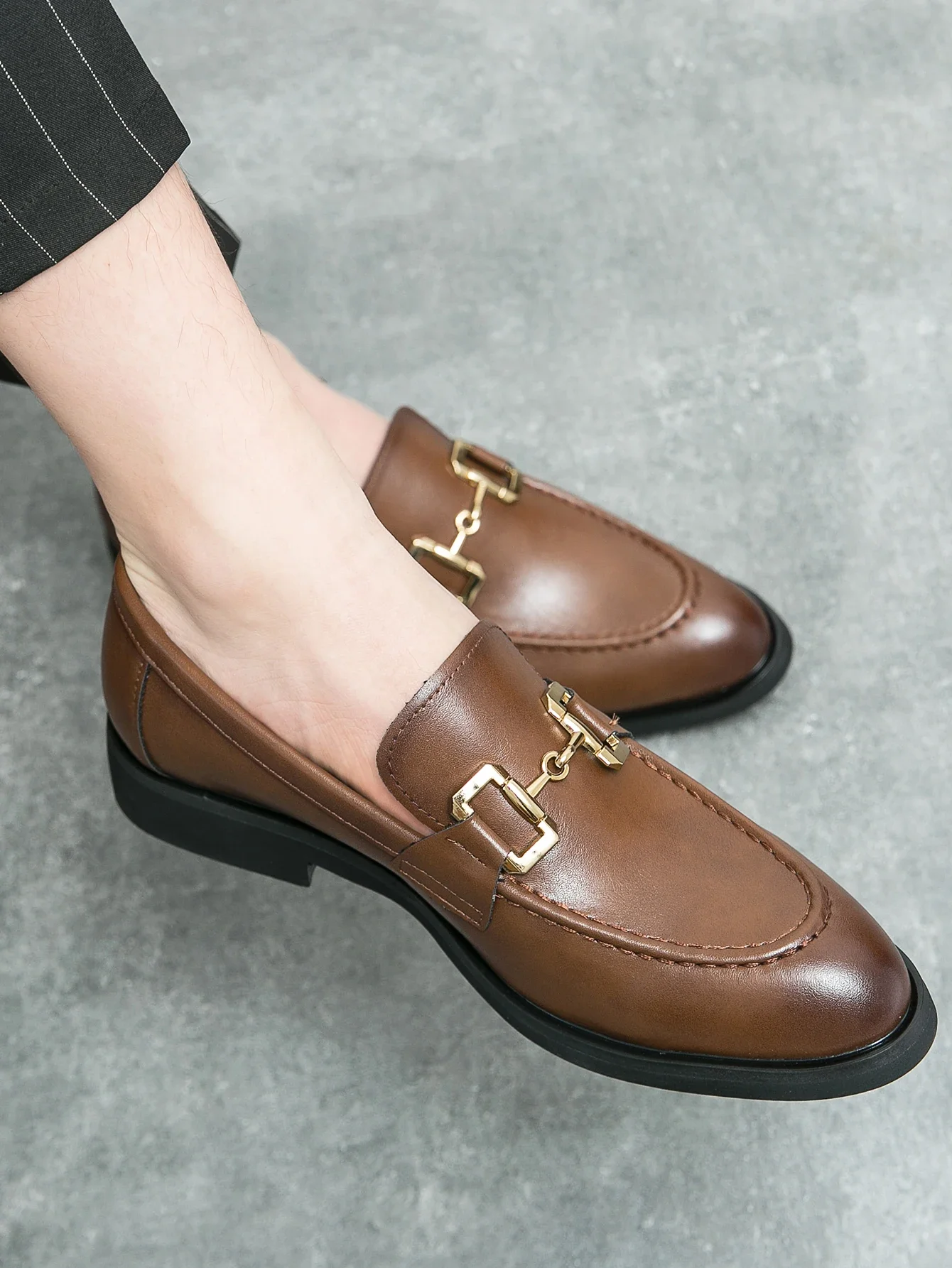 Men shoes Leather Oxford Dress Shoes Comfortable Gentleman's Stylish Business Formal Shoes Men Flats Zapatos Hombre Size 38~46