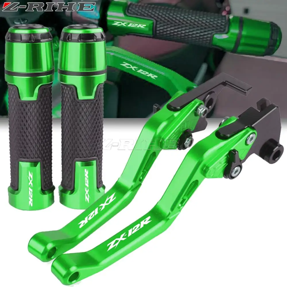 

ZX12R 2000-2005 Motorcycle Handlebar grips Handle Bar Grip Brake Clutch Levers For Kawasaki ZX-12R ZX 12R ZX-12 R 2004 2003 2002