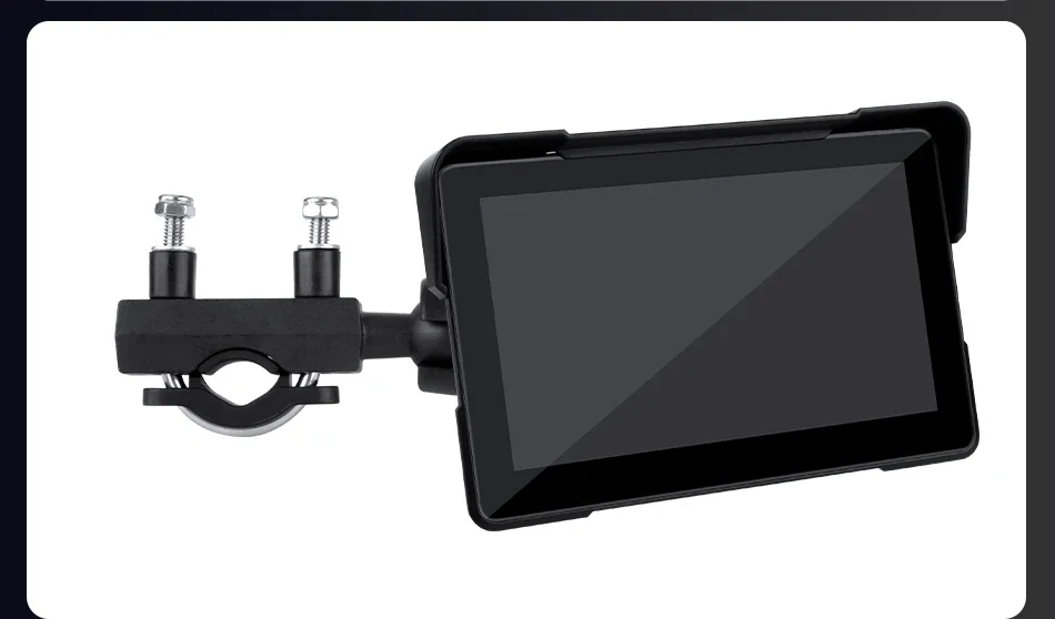 Srnubi 7 Zoll 2K HD Motorrad DVR Wireless CarPlay Android Auto Navigation IPX7 Wasserdichter Bildschirm Tragbarer Moto Monito – Detail 23
