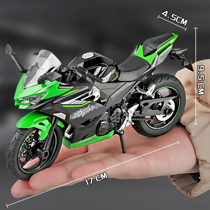 1:12 Scale Kawasaki Ninja 400 Motorbike Alloy Model Toys Vehicles Collective Home Decor Children Boys Motorcycle Toys Gift 5