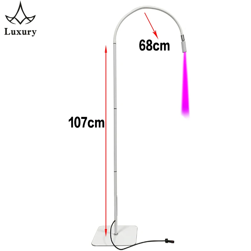 Wimperlijm UV-Uithardingslamp High Power Led-Uithardingslamp Met Voetschakelaar Vloerlamp Voor Het Snel Drogen Van Nagellak Wimperlijm