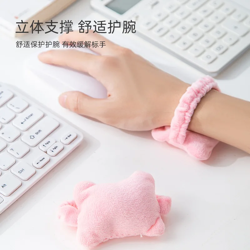 

Mouse Wristband Hand Pillow Elastic Band Typing Anti-Wear Wrist Splint Office Desk Surface Panel Pad Hand Strap Mini Pillow