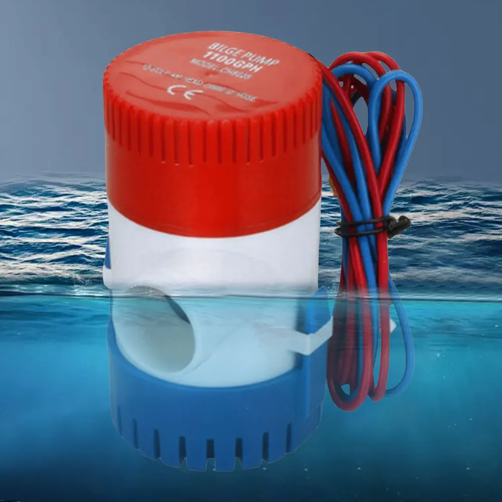 12V Submersible Bilge Pump Low Noise Marine Electric For Fishing Boats RV 1100GPH bilge pump,marine water pump