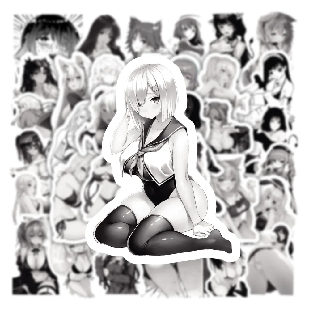 Anime Stickers 10/30/50/100pcs Sexy Hentai Girl