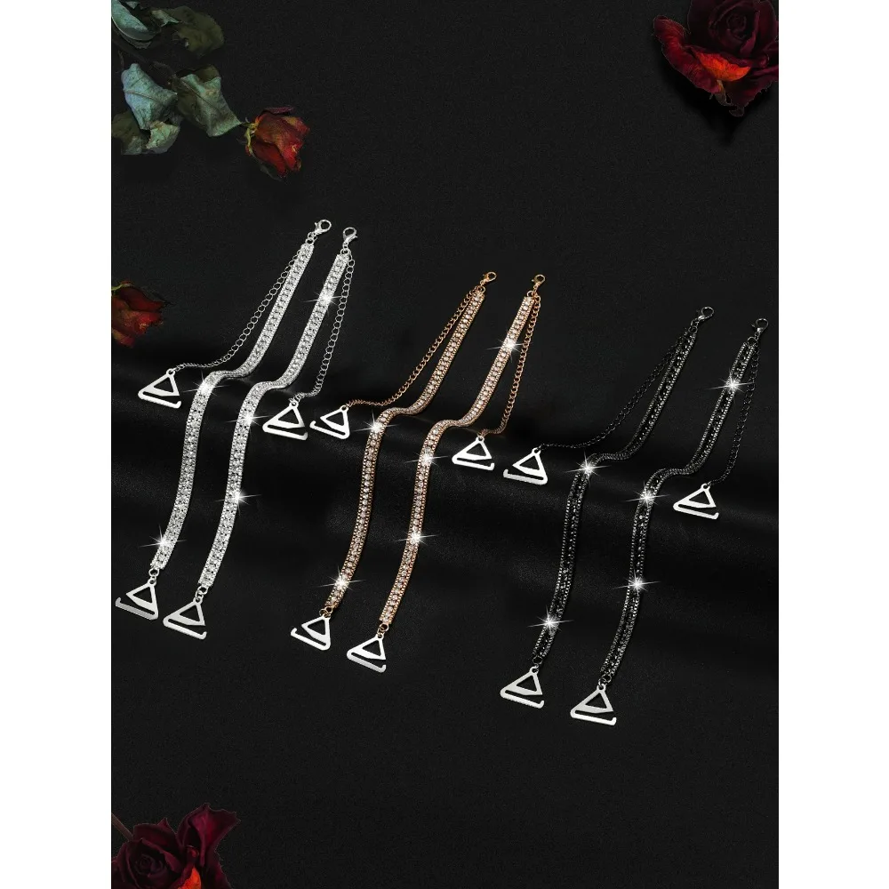 Elegant Metal Adjustable Bra Straps & Sexy Shoulder Chains for Wedding Dresses & Lingerie
