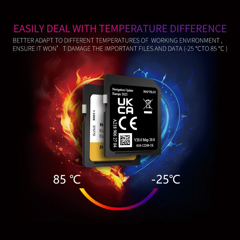 A218 Map V20 정식 버전 2025 Mercedes Garmin A B C E 클래스 CLA CLS GLS 차량용 SD 카드 용 유럽 네비게이션
