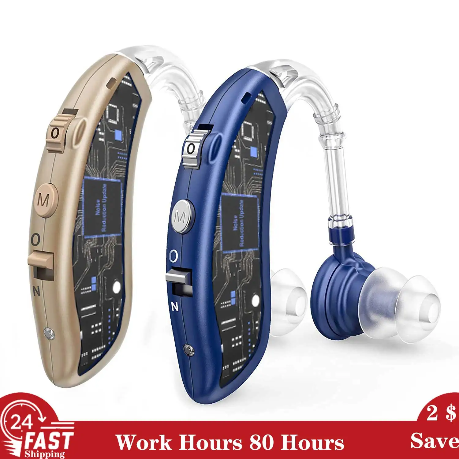 Bluetooth Hearing Aid Wireless Charge Hearing Aids Audifonos Sound