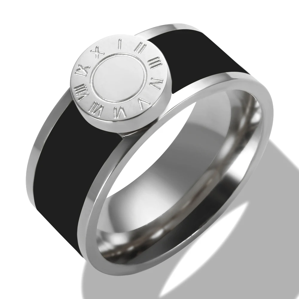 Tiffany and Co. Atlas, bague en chiffres romains ajourée avec diamants