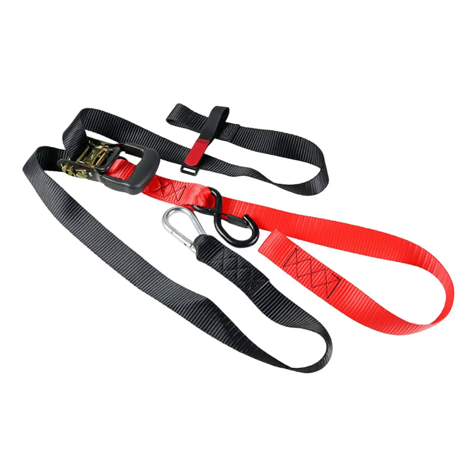 Motorcycle Tie Down Strap Easy Installation with S Hook and Buckle Universal Handlebar Strap Lashing cam Buckle Tie Downs