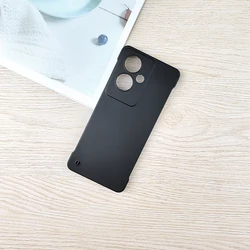 Vibrant Matte Frameless Shockproof Slim Hard Case for Nord N30 SE (Black)