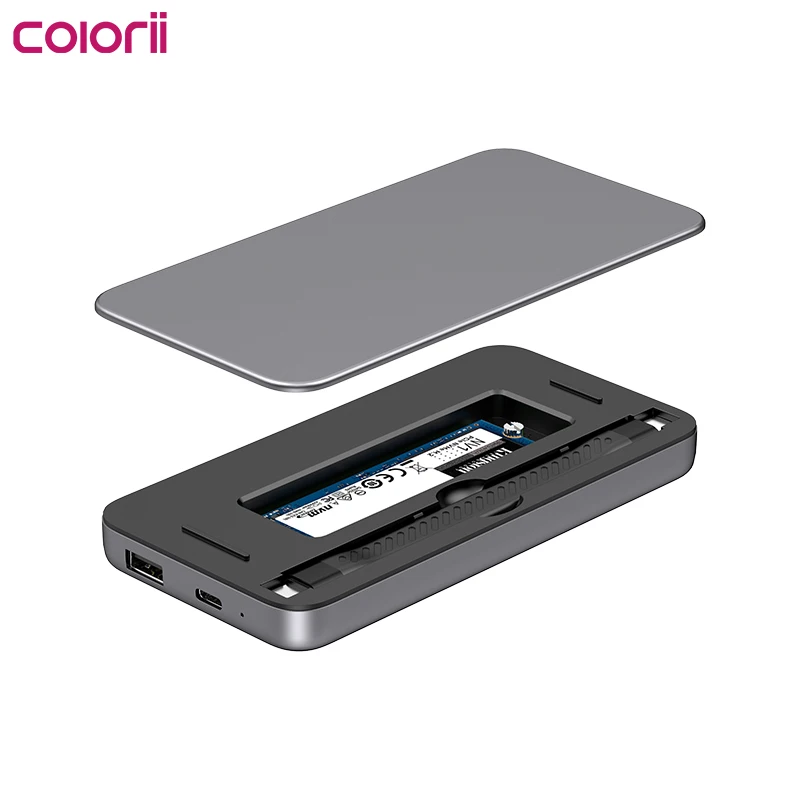 Colorii Docking Station para Windows Mac os Hub Usb c M.2 Nvme Sata Ssd Enclosure 4k Compatível com Hdmi 100w pd Usb 3.1 em 1