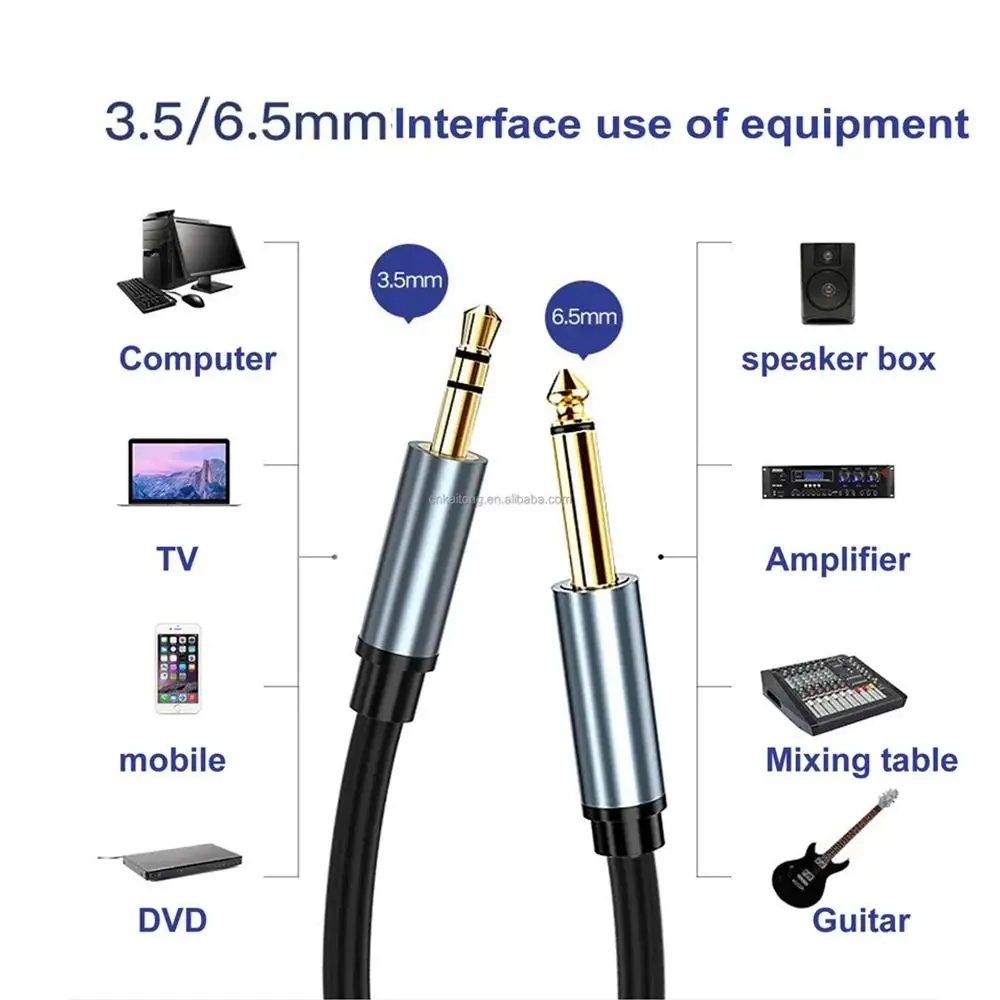 Ŀ Ÿ Ʈ PC ͼ   Aux ̺  ̺, - ׷ , 3.5mm- 6.5mm